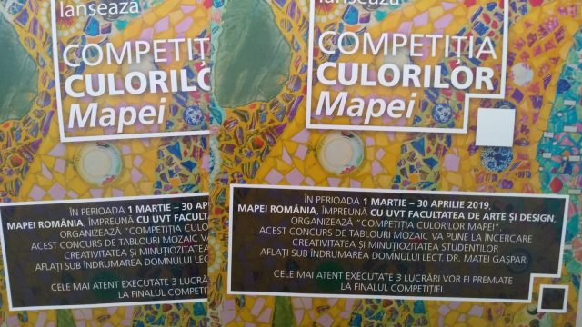 Competiția culorilor Mapei, la Timișoara