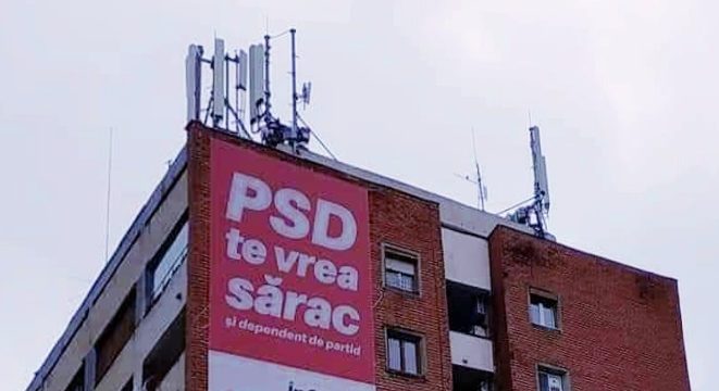 Banner PSD te vrea sărac