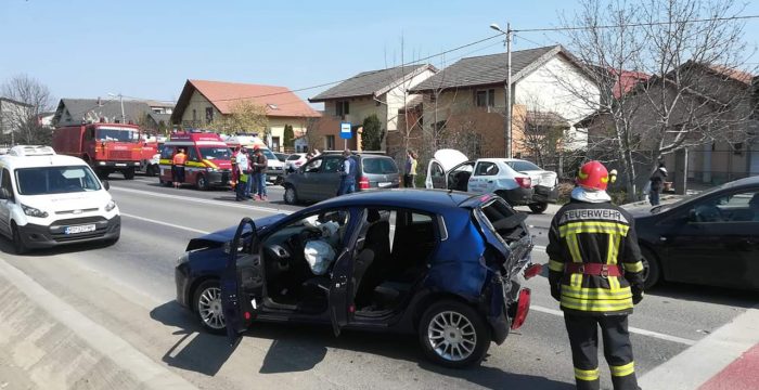 Accident rutier în Giroc