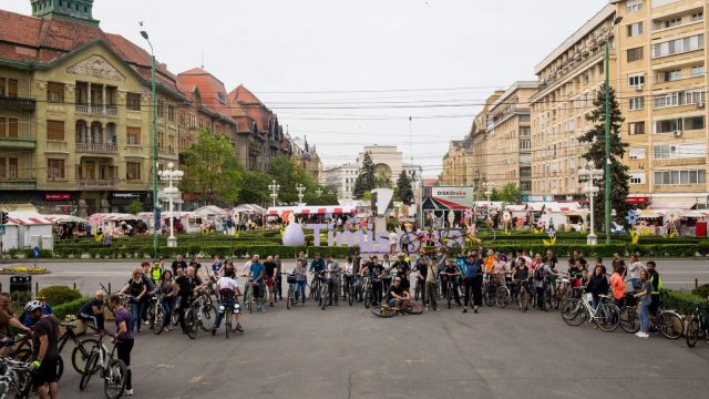 Pedalare critică la Timișoara în ultima zi de vineri a lunii