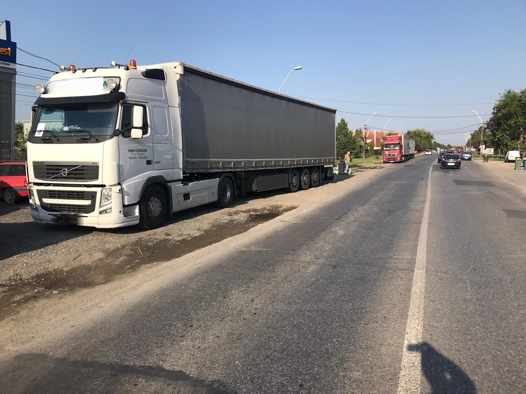Amenzi de peste 16.000 de lei pentru șoferii camioanelor care nu respectă regulile din Timișoara