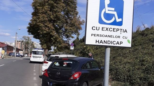 parcare pe locurile persoanelor cu handicap